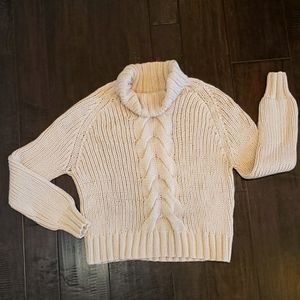 MM Lafleur Cable Knit Cream Sweater
